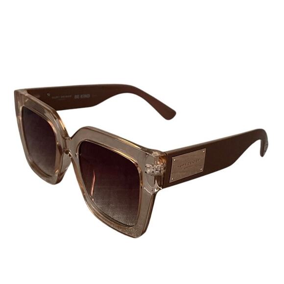 Kurt Geiger Accessories - New Kurt Geiger London Womens Crystal Tan/Brown Gradient Square Sunglasses